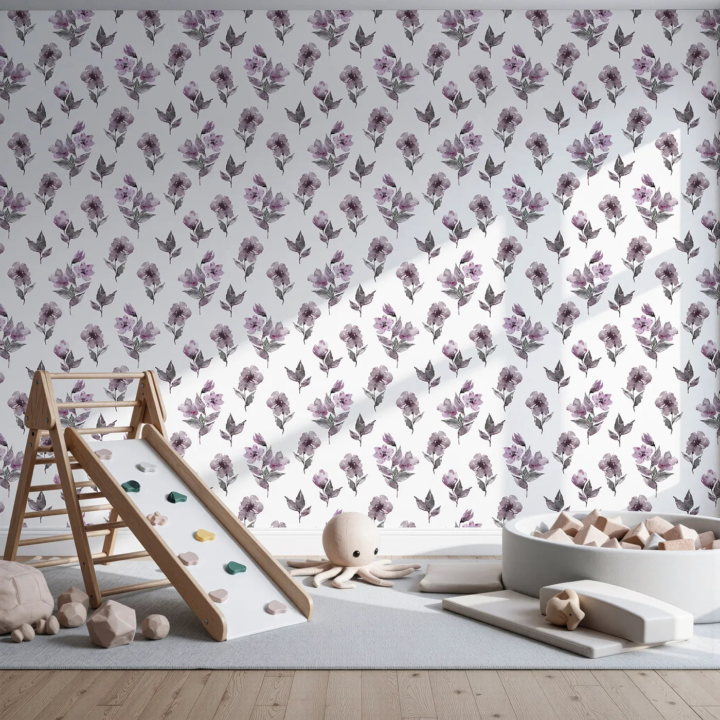 Front view of Whimsy Tots' Lilac Sprig Dance in White