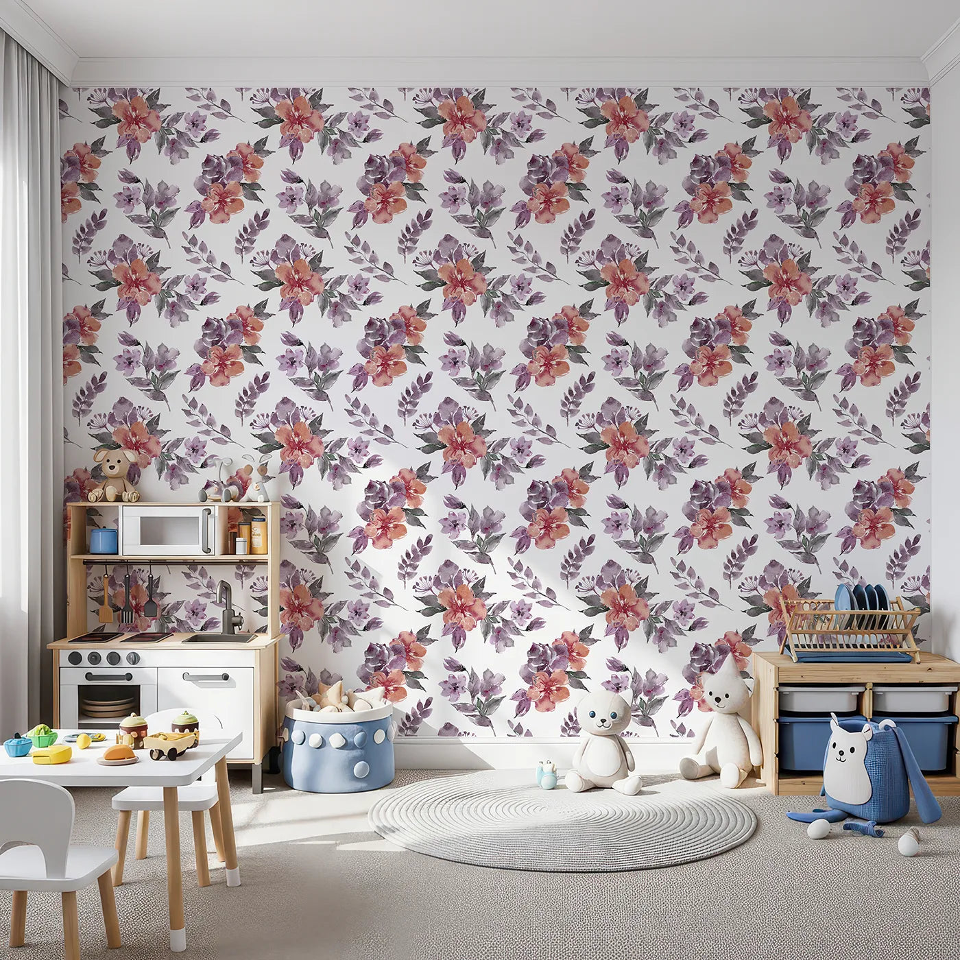 Front view of Whimsy Tots' Blushing Garden Harmony in White