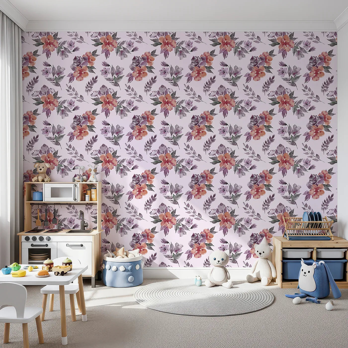 Front view of Whimsy Tots' Blushing Garden Harmony in Blush Pink