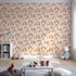 Front view of Whimsy Tots' Sun-Drenched Shapes Wallpaper in Blush Pink