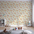 Front view of Whimsy Tots' Sun-Drenched Shapes Wallpaper in Mint Green