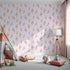 Front view of Whimsy Tots' Rustle and Grace Wallpaper in Blush Pink