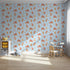Front view of Whimsy Tots' Desert Moon Dreams Wallpaper in Blue