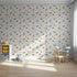 Front view of Whimsy Tots' Galactic Ocean Friends Wallpaper in Sand