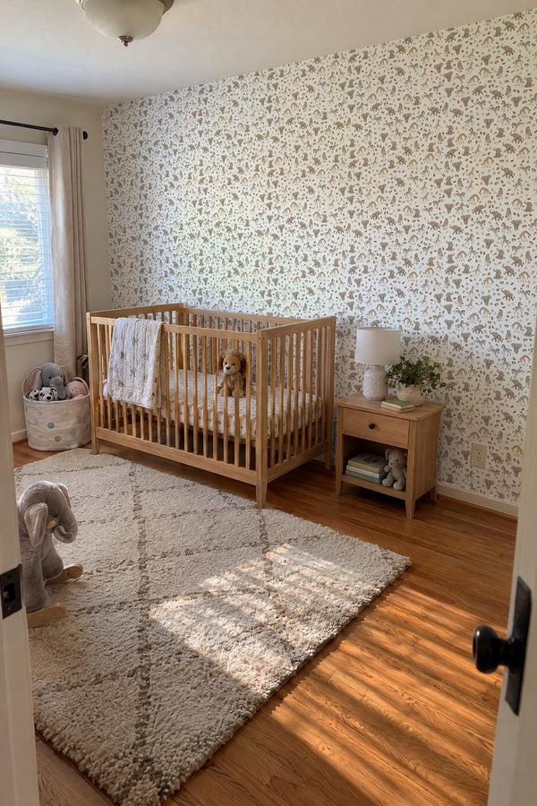 Mural styled in room