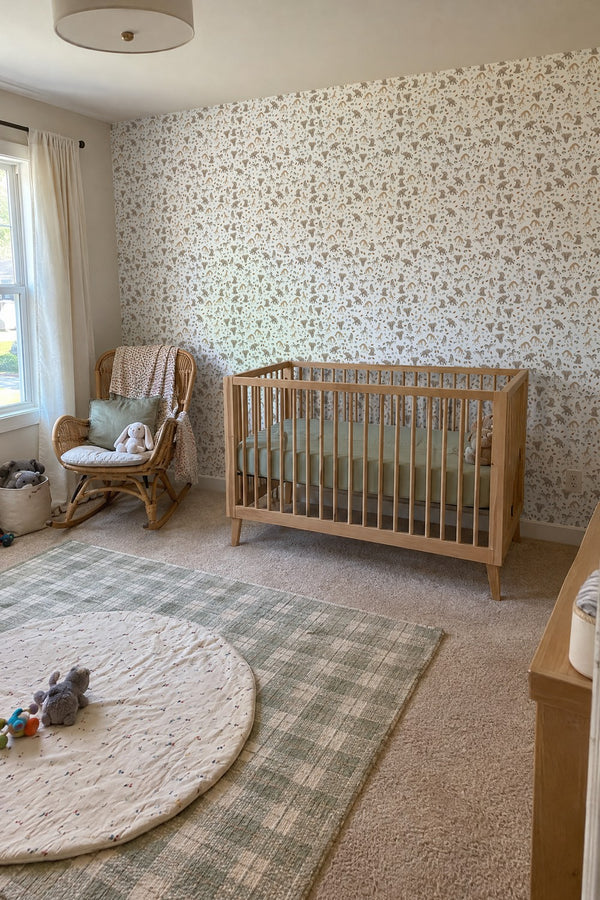 Mural styled in room