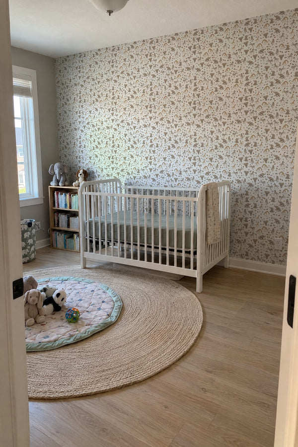Mural styled in room