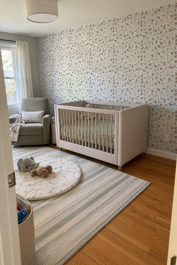Mural styled in room