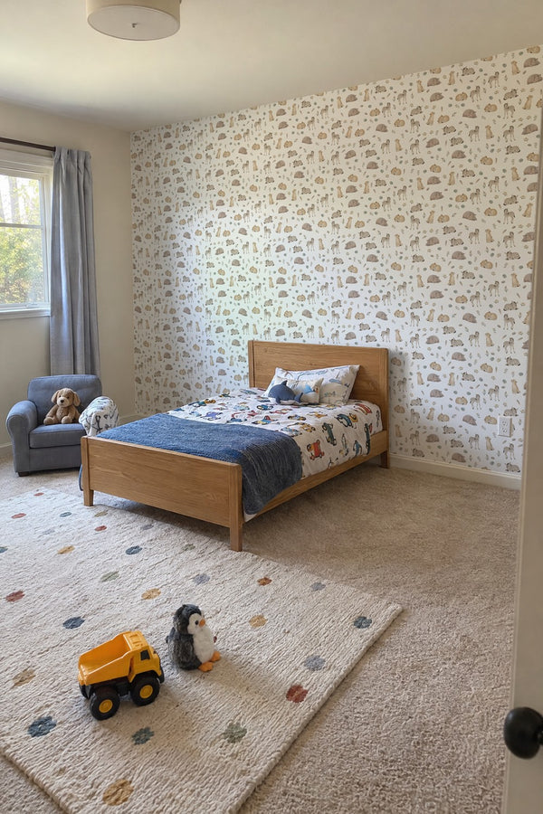 Mural styled in room