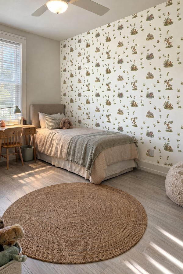 Mural styled in room