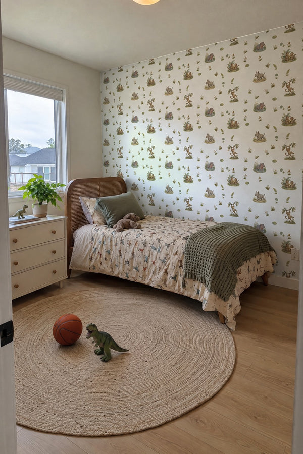 Mural styled in room