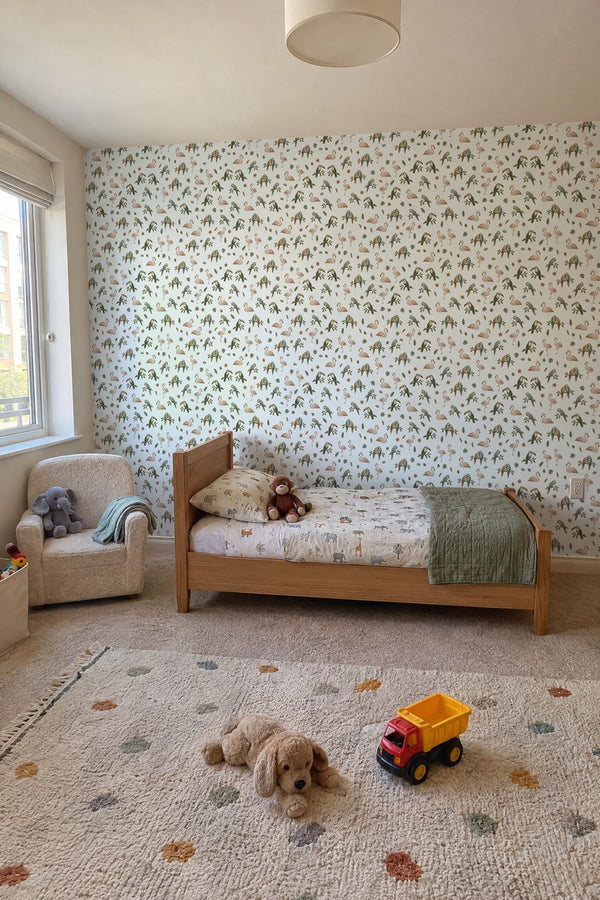 Mural styled in room