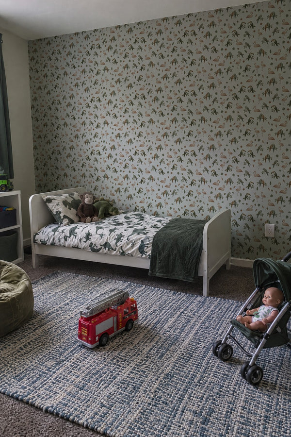 Mural styled in room