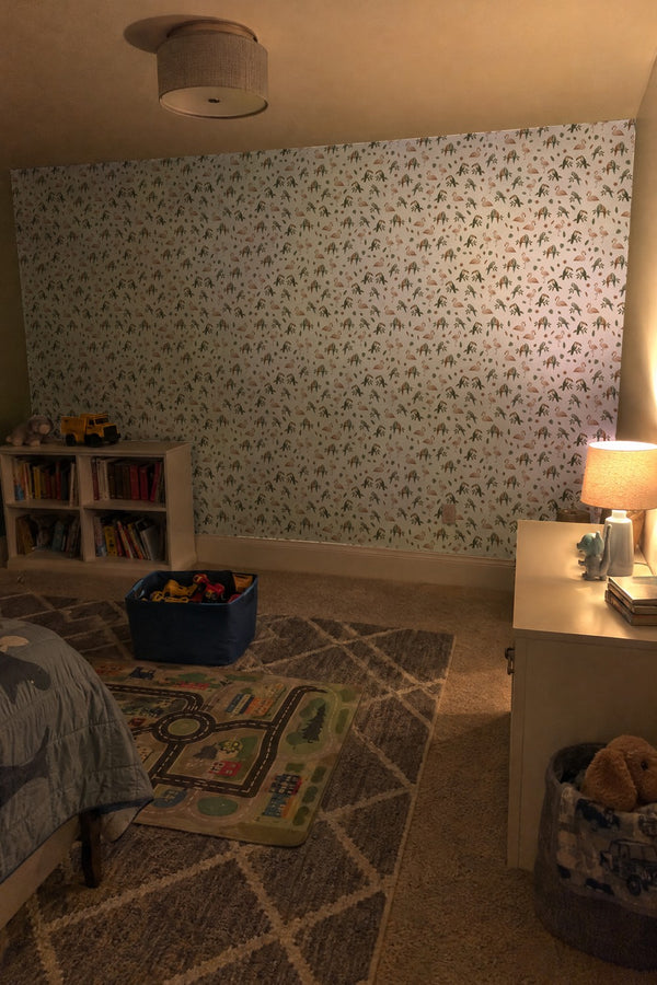 Mural styled in room