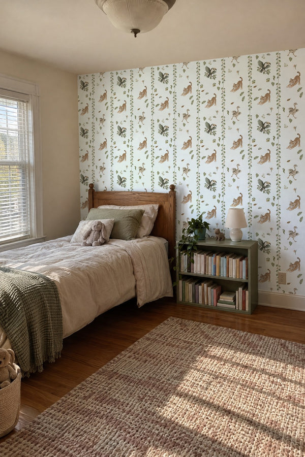 Mural styled in room