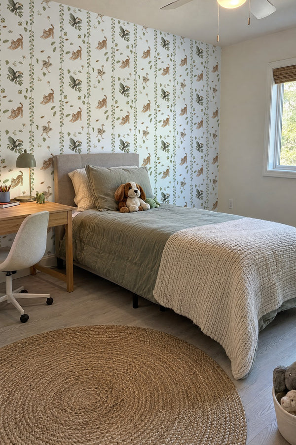 Mural styled in room