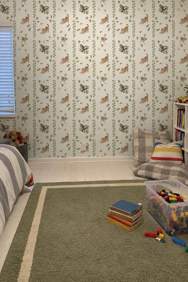 Mural styled in room