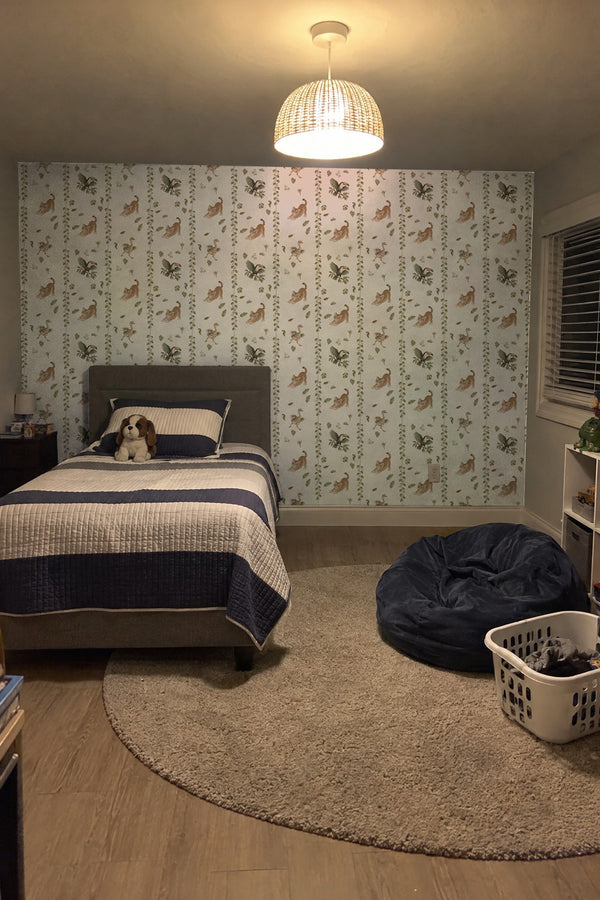 Mural styled in room