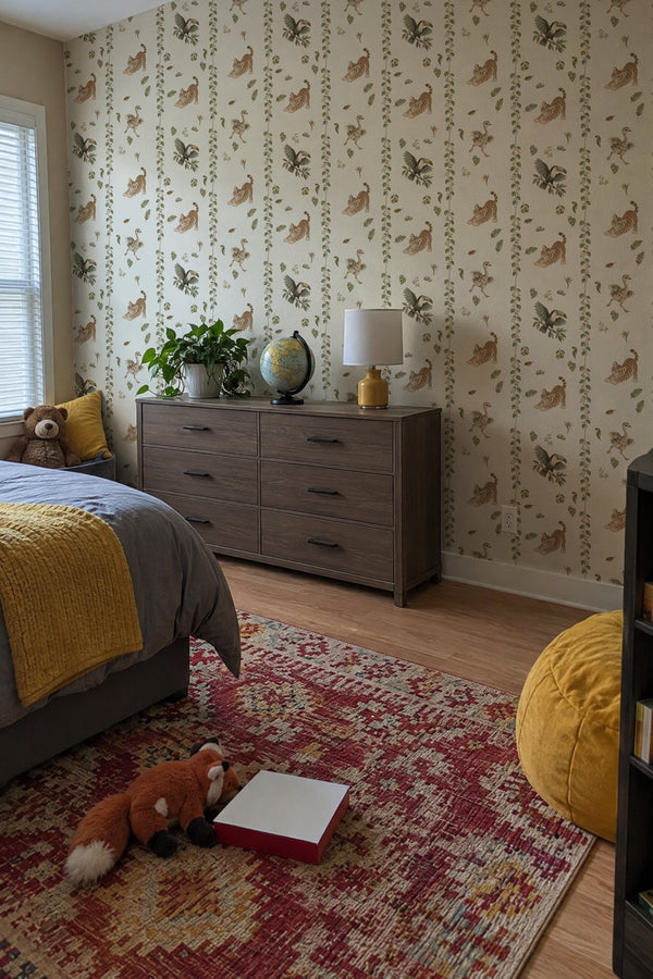 Mural styled in room