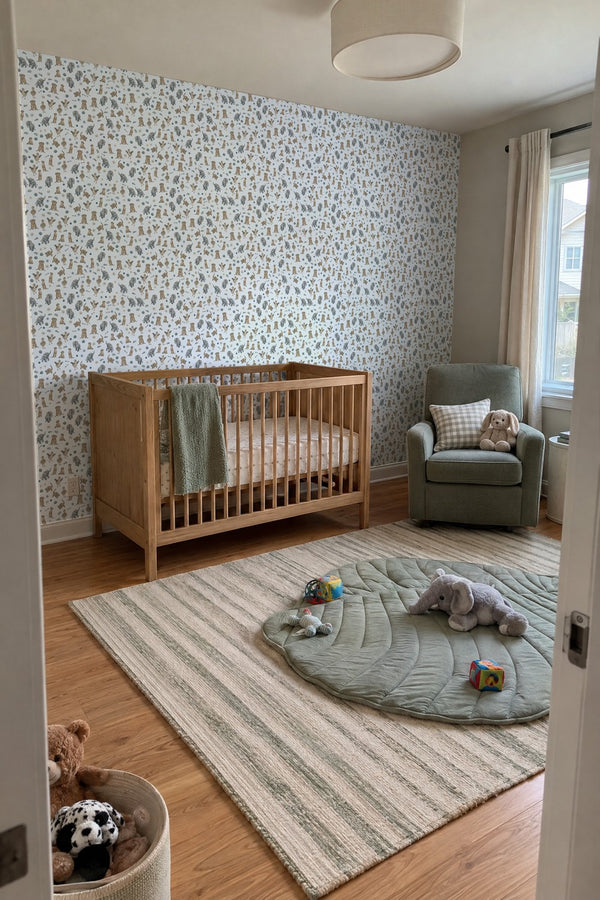 Mural styled in room
