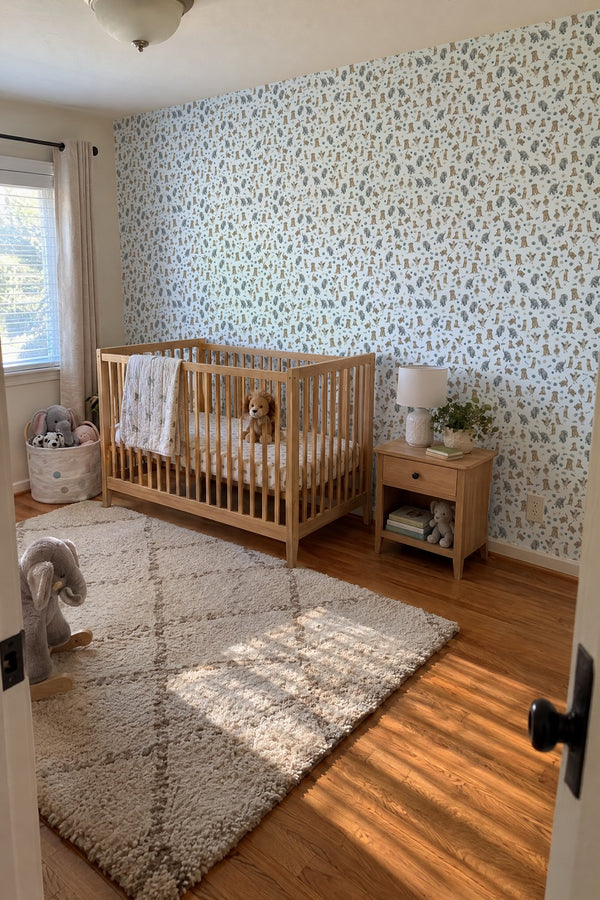 Mural styled in room