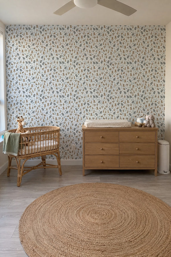 Mural styled in room
