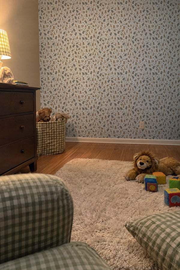 Mural styled in room