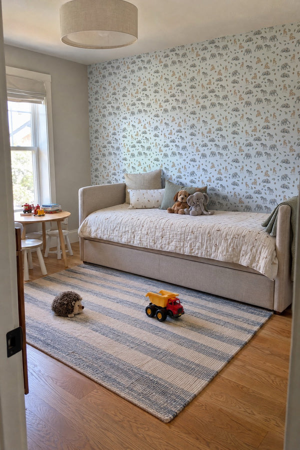 Mural styled in room