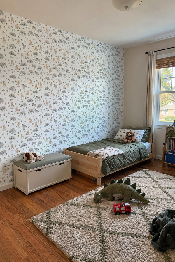 Mural styled in room