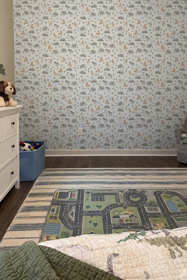 Mural styled in room