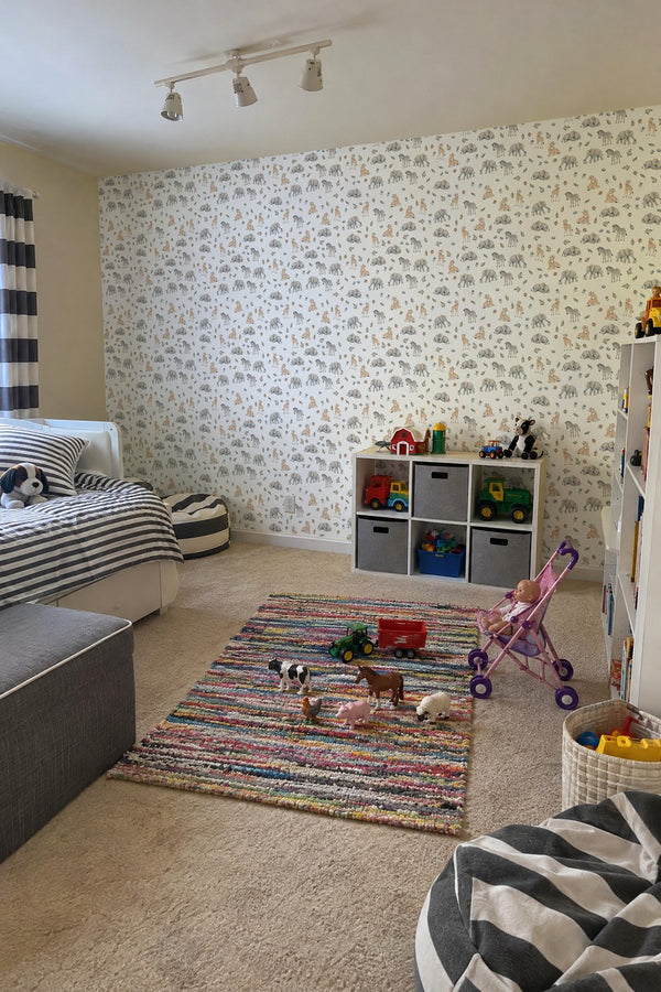 Mural styled in room