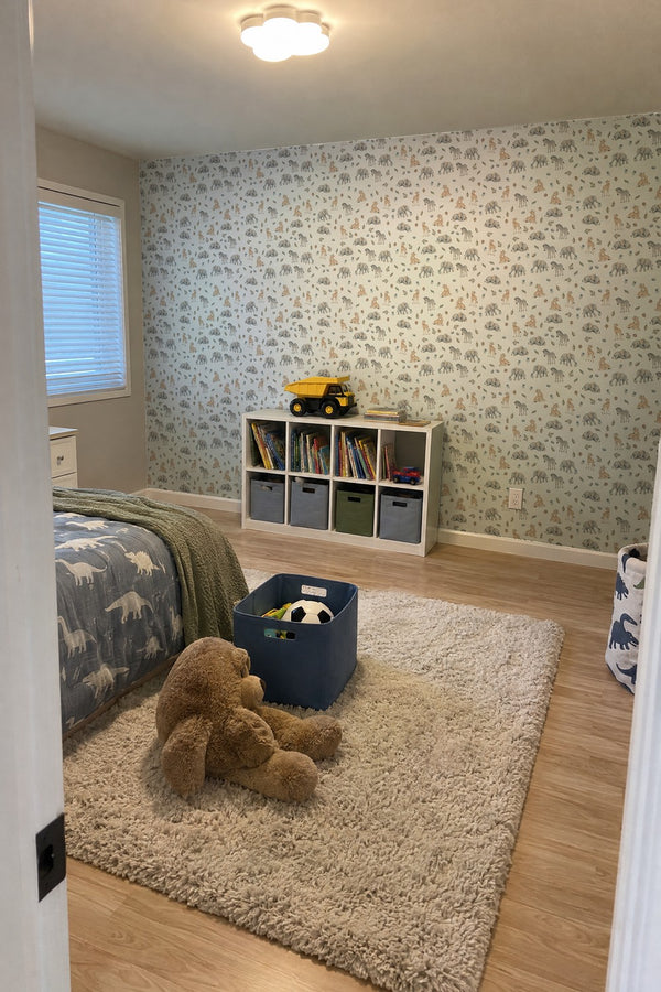 Mural styled in room
