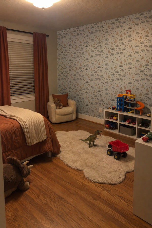 Mural styled in room
