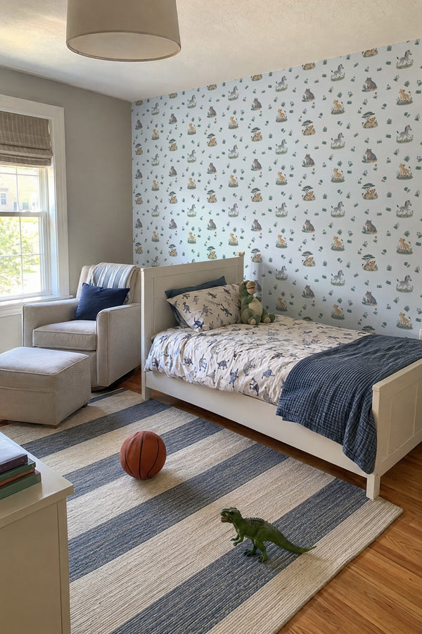 Mural styled in room