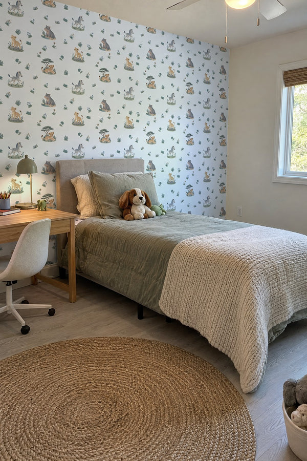 Mural styled in room