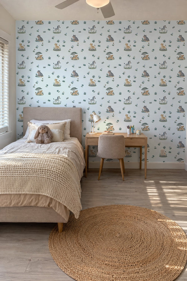 Mural styled in room