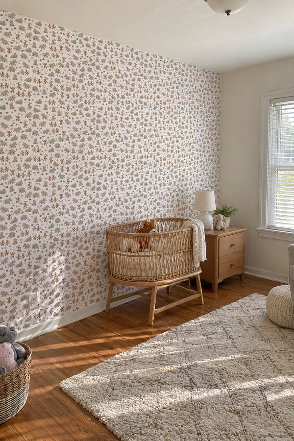 Mural styled in room