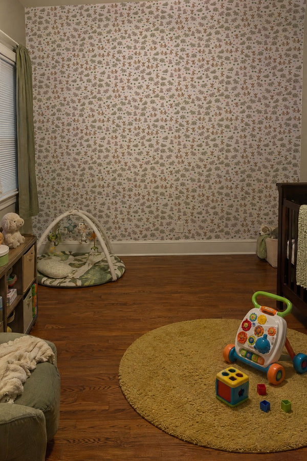 Mural styled in room