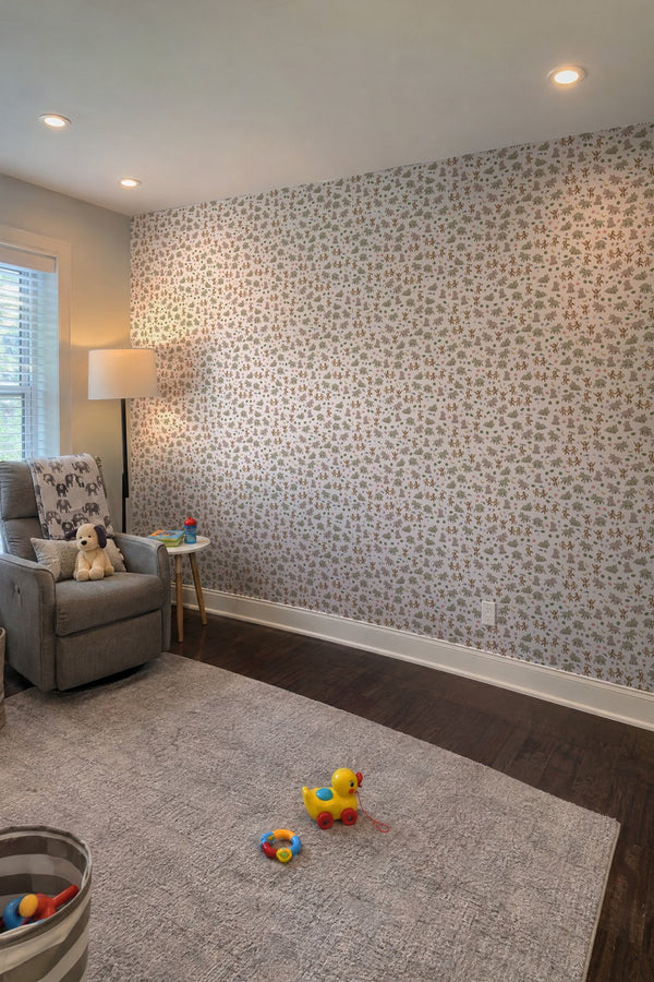 Mural styled in room