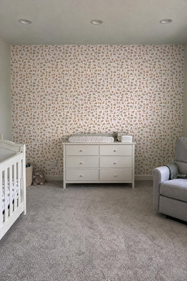 Mural styled in room
