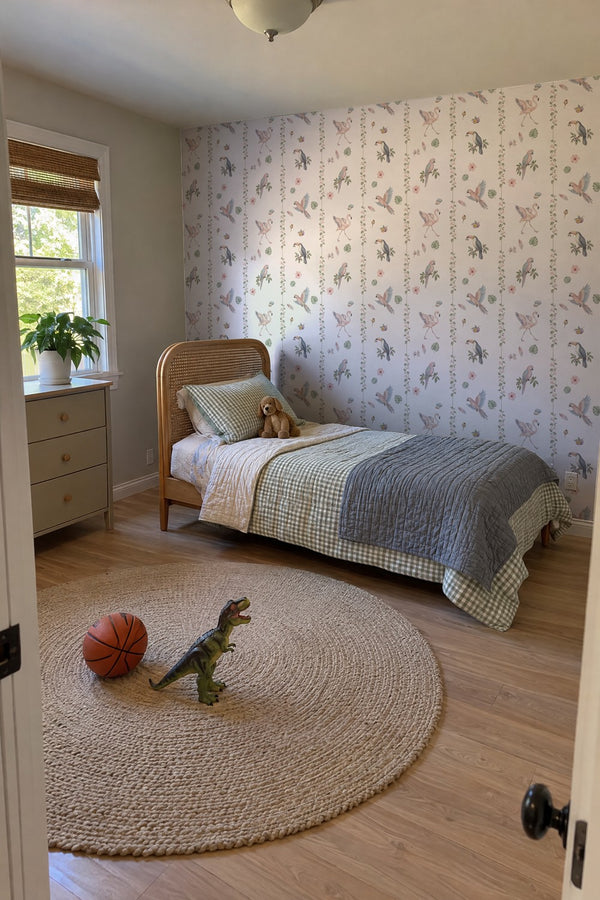 Mural styled in room