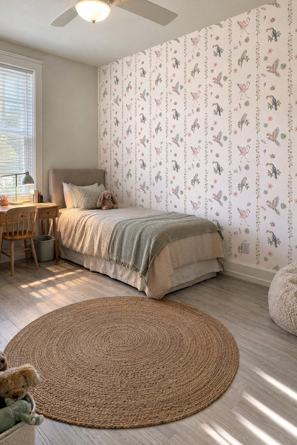 Mural styled in room
