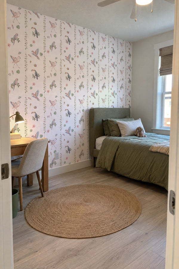 Mural styled in room