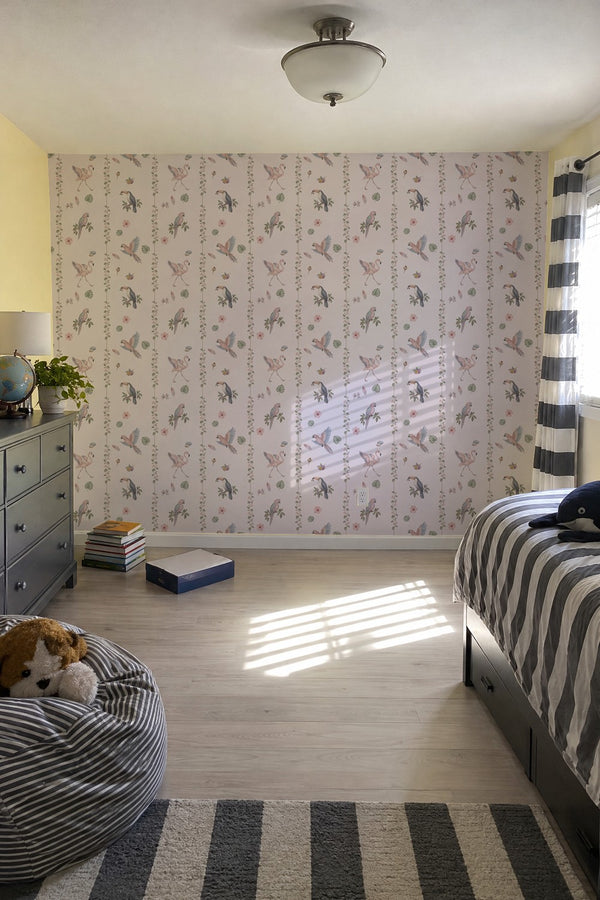 Mural styled in room