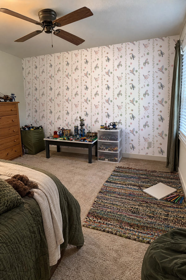 Mural styled in room