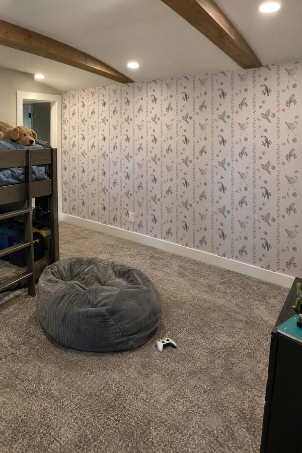 Mural styled in room