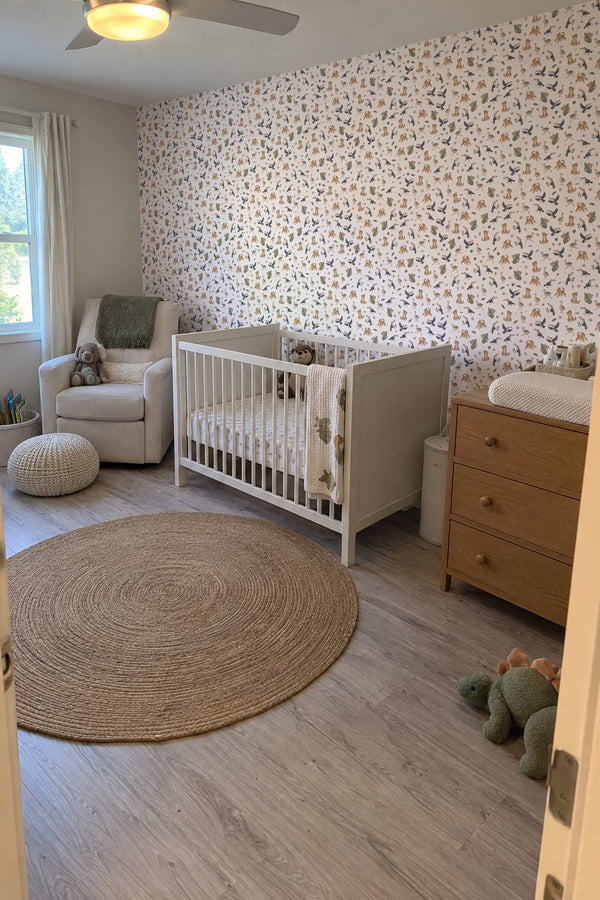 Mural styled in room
