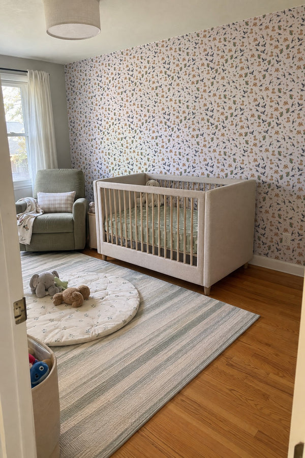 Mural styled in room