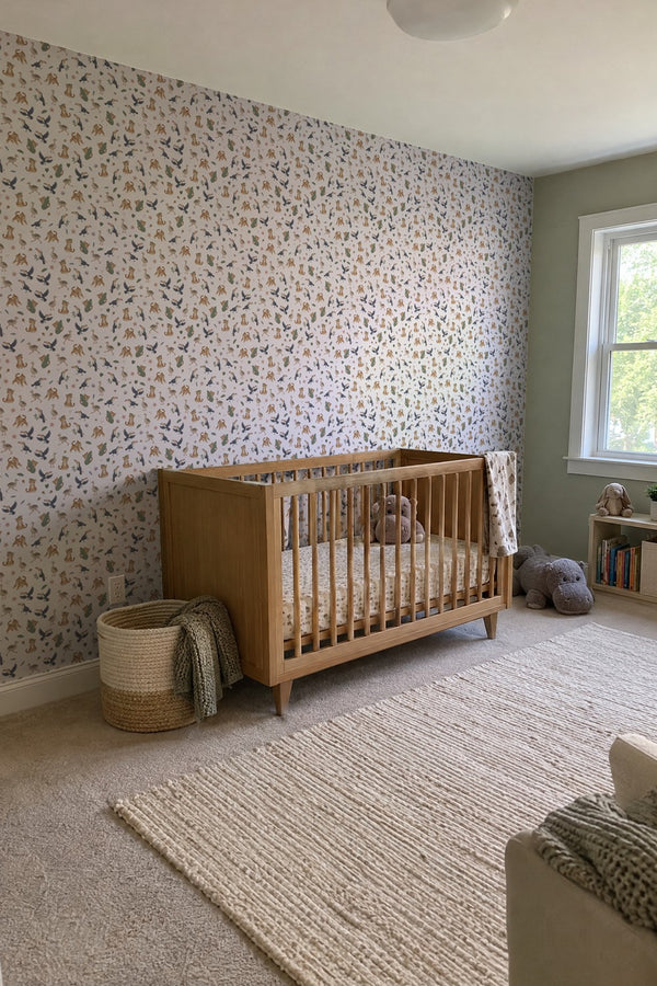 Mural styled in room
