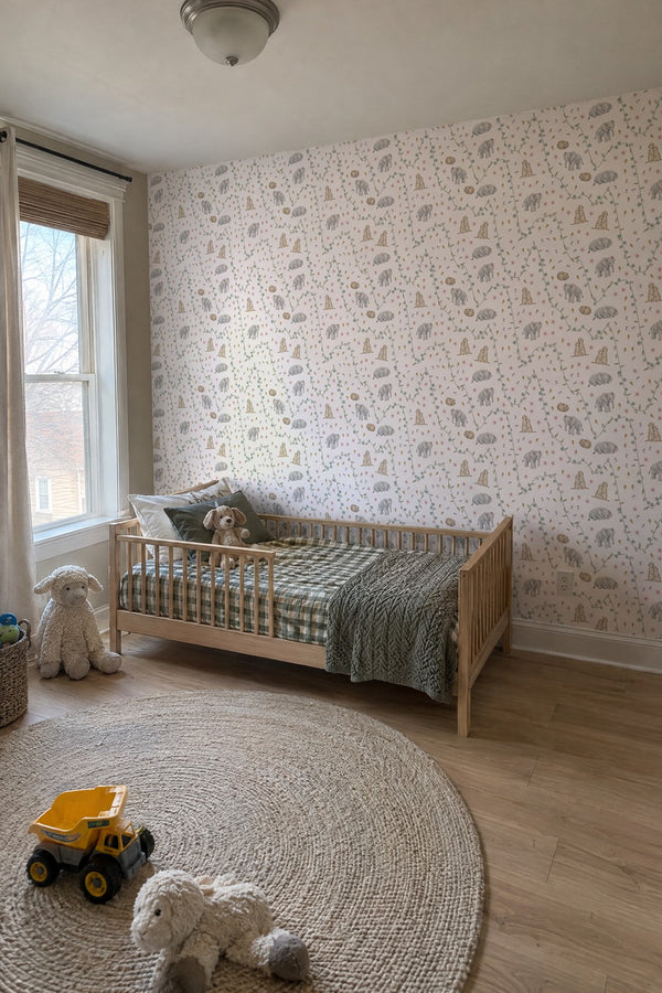 Mural styled in room